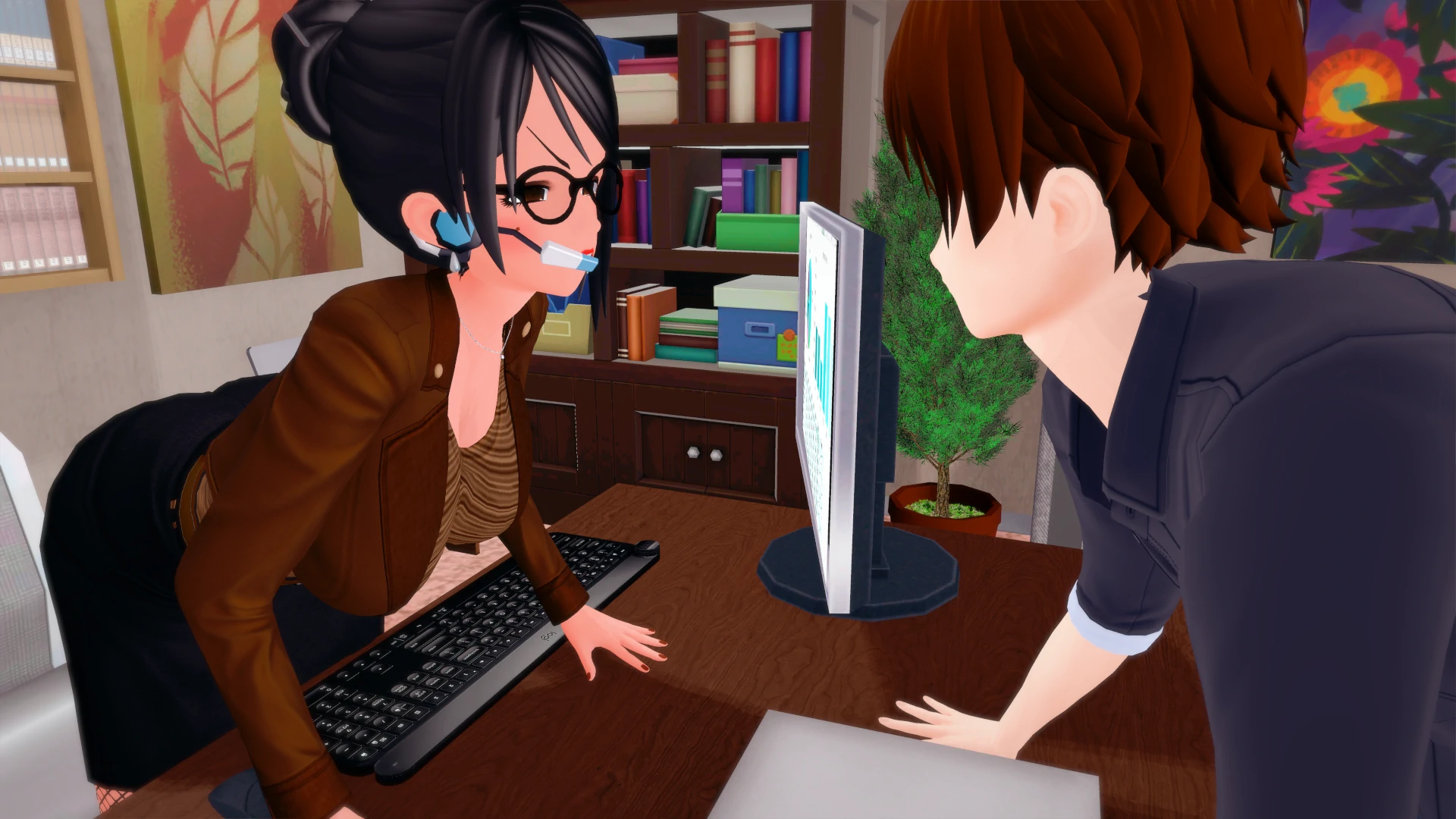 【亚洲SLG/AIGPT汉化/3D】爱的学生Student of Love [v0.4.6b]【PC+安卓/0.8G/FM-转百度】 安卓端-第3张